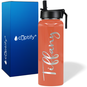 Personalized Tiffany Style on 40oz Wide Mouth