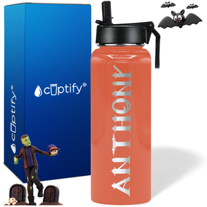 Personalized Creepy on Halloween 40oz Water Bottle