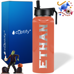 Personalized Grim on Halloween 40oz Water Bottle
