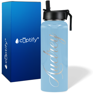 Personalized Audrey Style on 40oz Wide Mouth