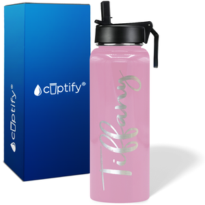 Personalized Tiffany Style on 40oz Wide Mouth