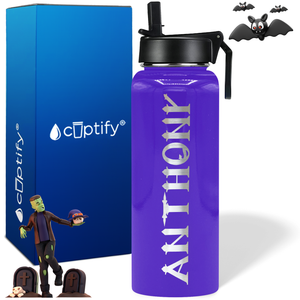 Personalized Creepy on Halloween 40oz Water Bottle