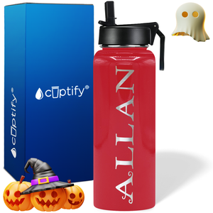 Personalized Eerie on Halloween 40oz Water Bottle