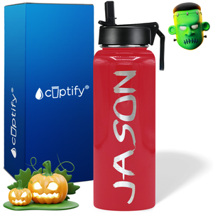 Personalized Scary on Halloween 40oz Water Bottle