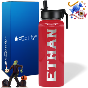 Personalized Grim on Halloween 40oz Water Bottle