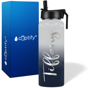 Personalized Tiffany Style on 40oz Wide Mouth