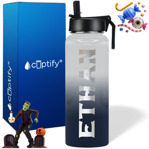Personalized Grim on Halloween 40oz Water Bottle