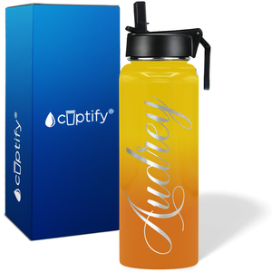 Personalized Audrey Style on 40oz Wide Mouth