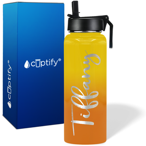 Personalized Tiffany Style on 40oz Wide Mouth