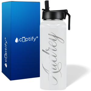 Personalized Audrey Style on 40oz Wide Mouth