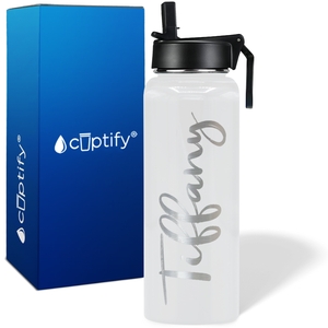 Personalized Tiffany Style on 40oz Wide Mouth