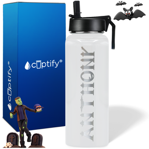 Personalized Creepy on Halloween 40oz Water Bottle
