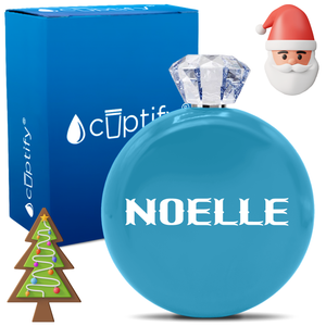 Personalized Claus Christmas Font 5oz Jewel Flask