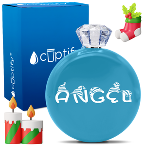 Personalized Elfen Christmas Font 5oz Jewel Flask