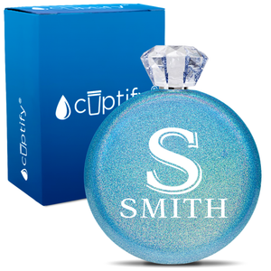 Personalized Monogram Initial and Name 5oz Jewel Flask
