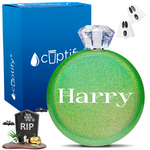 Personalized Wicked Halloween Font 5oz Jewel Flask