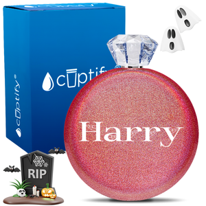 Personalized Wicked Halloween Font 5oz Jewel Flask
