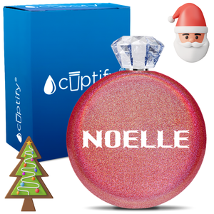 Personalized Claus Christmas Font 5oz Jewel Flask