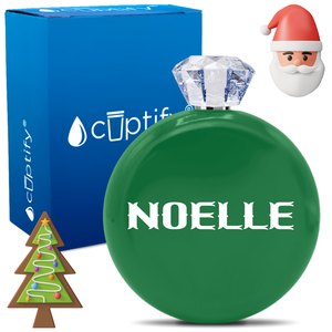 Personalized Claus Christmas Font 5oz Jewel Flask