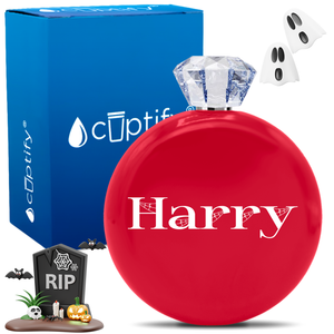 Personalized Wicked Halloween Font 5oz Jewel Flask