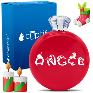 Personalized Elfen Christmas Font 5oz Jewel Flask