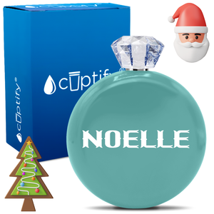 Personalized Claus Christmas Font 5oz Jewel Flask