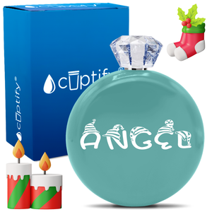 Personalized Elfen Christmas Font 5oz Jewel Flask