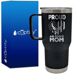 Proud Air Force Mom 20oz Travel Mug