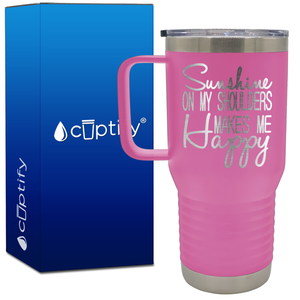Sunshine on my Shoulders 20oz Beach Life Travel Mug