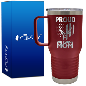 Proud Air Force Mom 20oz Travel Mug