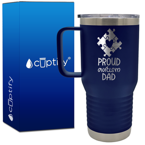 Proud Autism Dad 20oz Autism Travel Mug