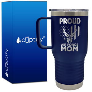Proud Air Force Mom 20oz Travel Mug