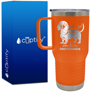 Just a Girl Who Loves Dashshunds 20oz Travel Mug