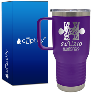 Autism Awareness Puzzle 20oz Autism Travel Mug
