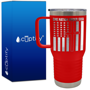 One Nation Under God 20oz 4th of July Travel Mug