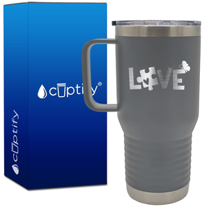 In April We Wear Blue 20oz Autism Travel Mug