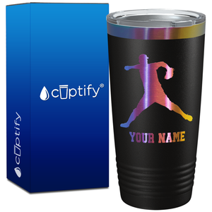 Personalized Baseball Pitcher Player on 20oz Tumbler