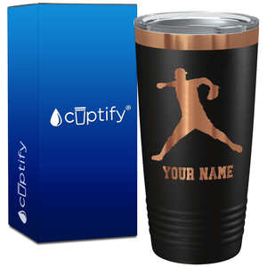 Personalized Baseball Pitcher Player on 20oz Tumbler