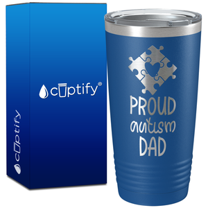 Proud Autism Dad on 20oz Tumbler