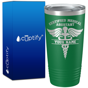 Personalized CMA Certified Medical Assistant on 20oz Tumbler
