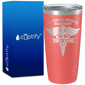 Personalized CMA Certified Medical Assistant on 20oz Tumbler