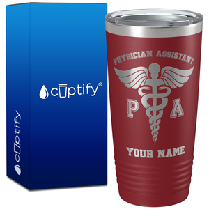 Personalized PA Physician Assistant on 20oz Tumbler