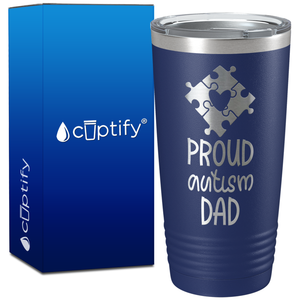 Proud Autism Dad on 20oz Tumbler