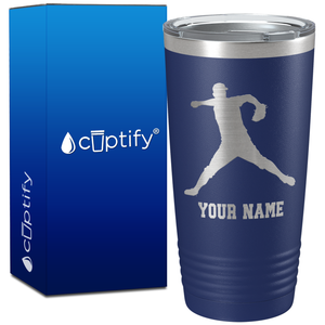Personalized Baseball Pitcher Player on 20oz Tumbler
