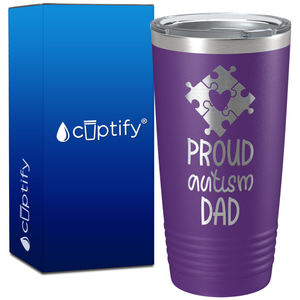 Proud Autism Dad on 20oz Tumbler