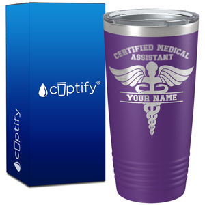 Personalized CMA Certified Medical Assistant on 20oz Tumbler