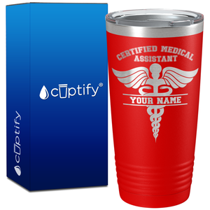 Personalized CMA Certified Medical Assistant on 20oz Tumbler