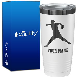 Personalized Baseball Pitcher Player on 20oz Tumbler