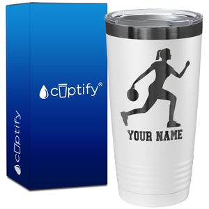 Personalized Woman Bowler on 20oz Tumbler