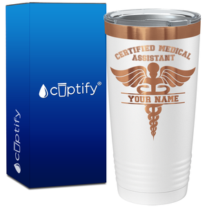 Personalized CMA Certified Medical Assistant on 20oz Tumbler